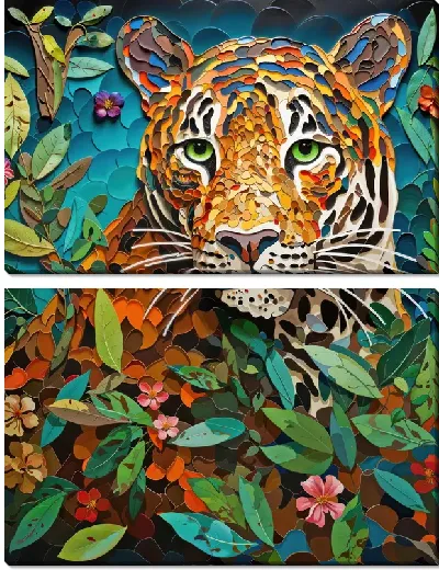 Модульная картина Ягуар №11