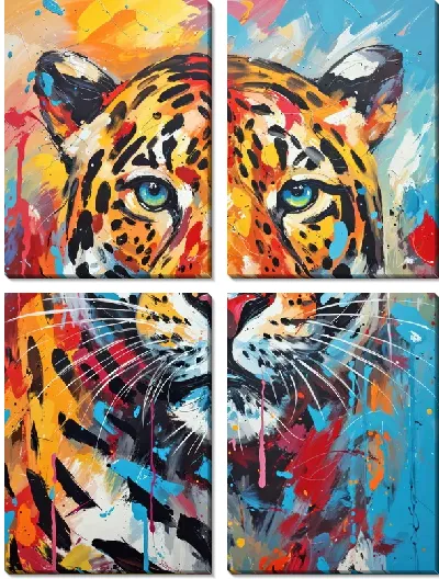 Модульная картина Ягуар №12