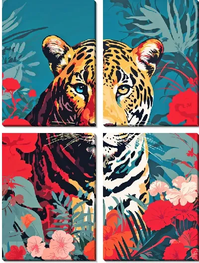 Модульная картина Ягуар №14