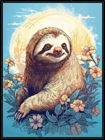 Картина Ленивец №1