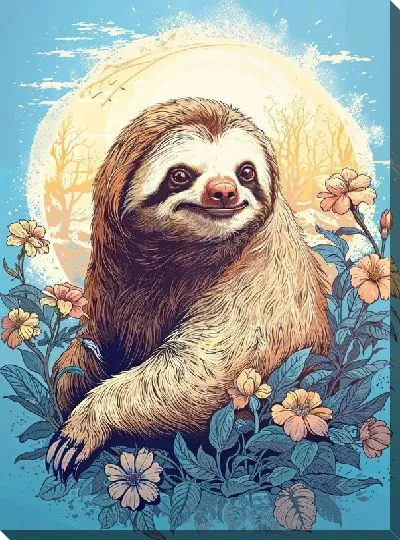 Постер Ленивец №1