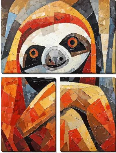 Модульная картина Ленивец №2