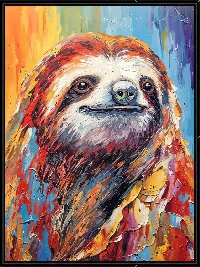 Картина Ленивец №3