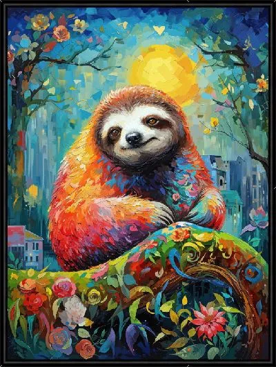 Картина Ленивец №6