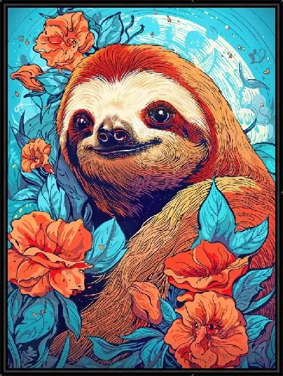 Картина Ленивец №10