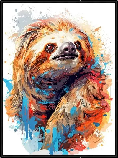 Картина Ленивец №11