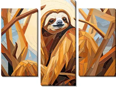 Модульная картина Ленивец №13