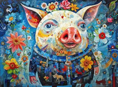 Плакат Поросёнок №13