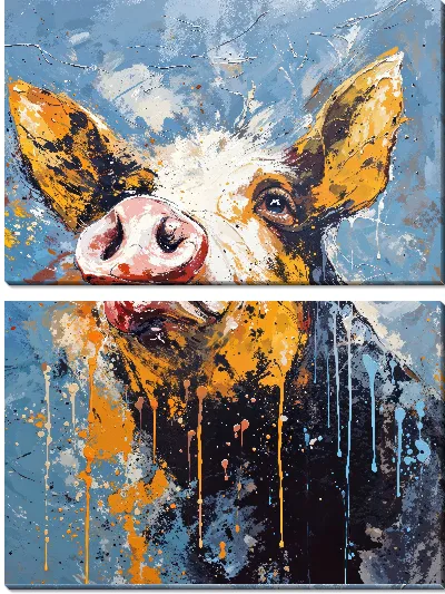 Модульная картина Поросёнок №20