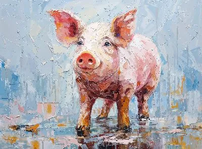 Плакат Поросёнок №22