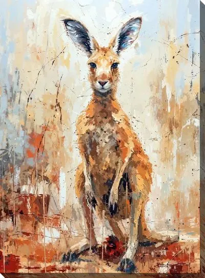 Картина маслом Кенгуру №3