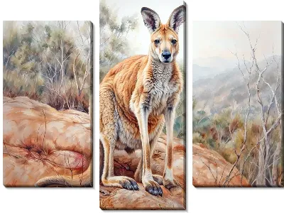 Модульная картина Кенгуру №4