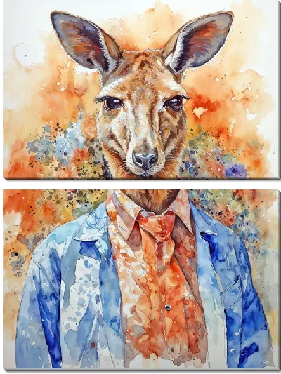 Модульная картина Кенгуру №8