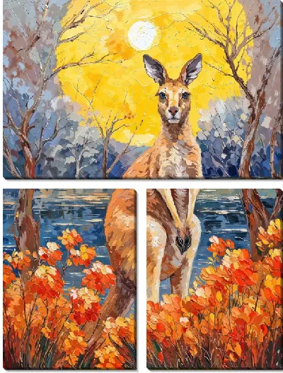 Модульная картина Кенгуру №10