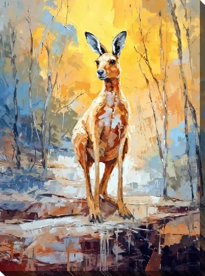 Картина маслом Кенгуру №11