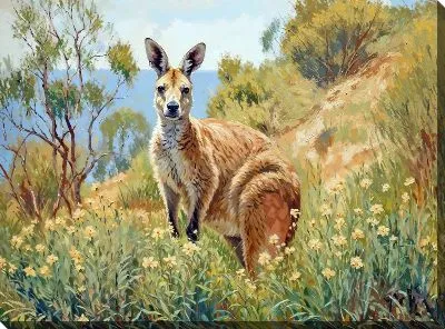 Картина маслом Кенгуру №12