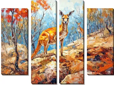 Модульная картина Кенгуру №14