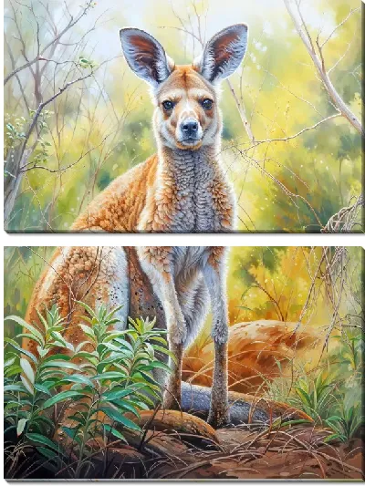 Модульная картина Кенгуру №15