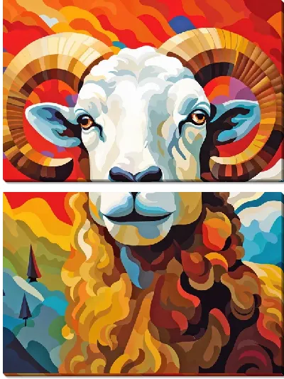 Модульная картина Баран №20