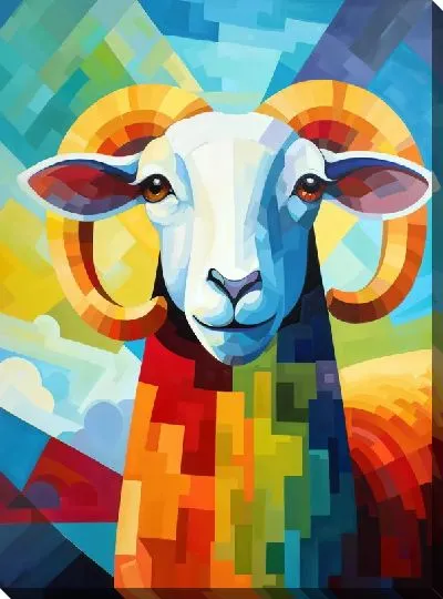 Картина маслом Баран №23