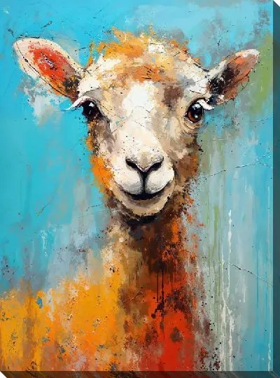Картина маслом Овечка №24
