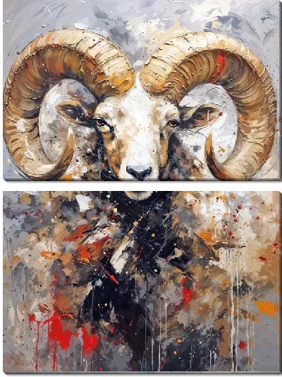 Модульная картина Баран №25