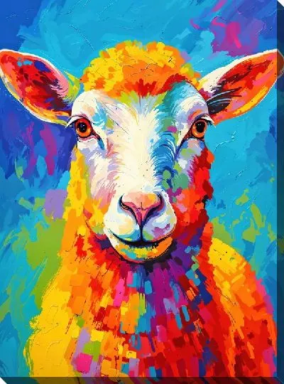Картина маслом Овечка №26