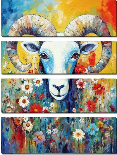 Модульная картина Баран №27