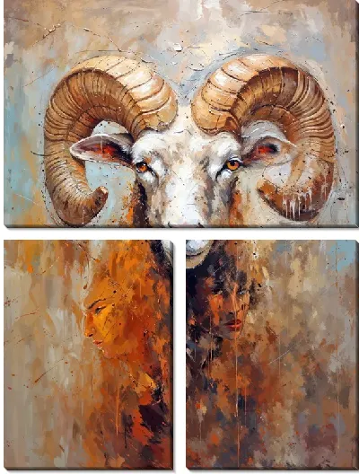 Модульная картина Баран №28