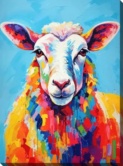 Картина маслом Овечка №29