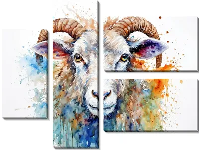 Модульная картина Баран №30