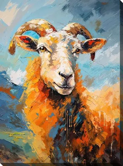 Картина маслом Баран №31