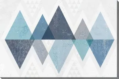 Картина маслом Геометрические треугольники №2