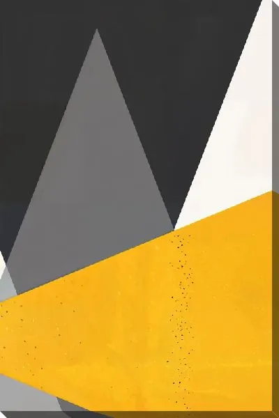 Картина маслом Геометрические треугольники №7