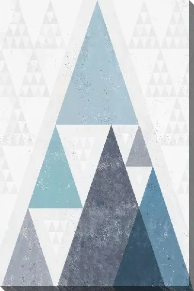 Картина маслом Геометрические треугольники №20