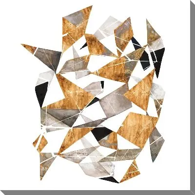 Картина маслом Геометрические треугольники №21