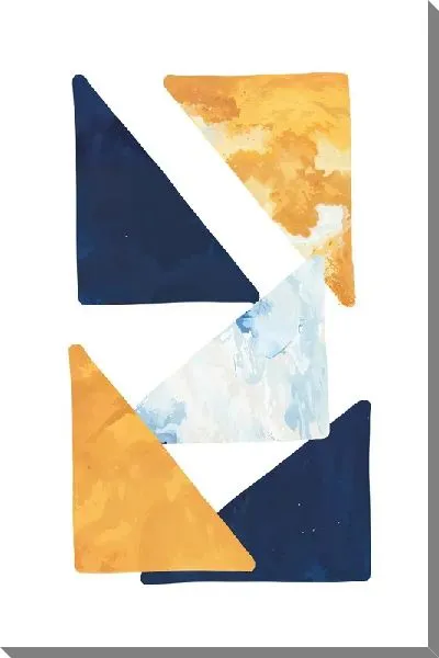Картина маслом Геометрические треугольники №23