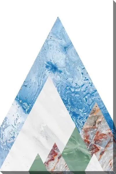 Картина маслом Геометрические треугольники №24