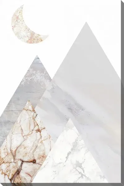 Картина маслом Геометрические треугольники №34