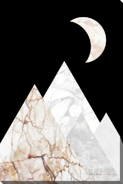 Картина маслом Геометрические треугольники №36