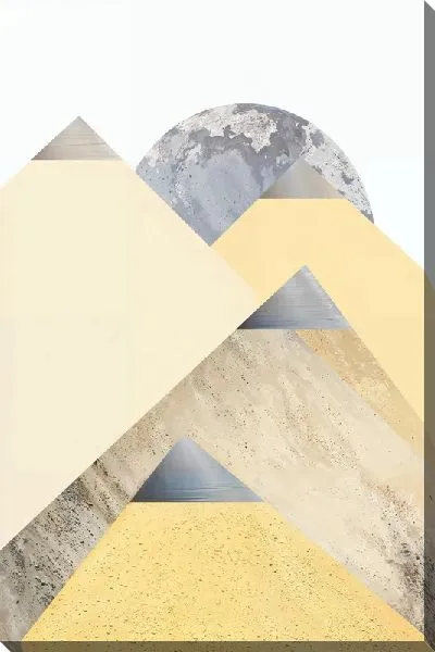 Картина маслом Геометрические треугольники №37