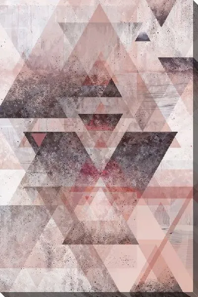 Картина маслом Геометрические треугольники №38
