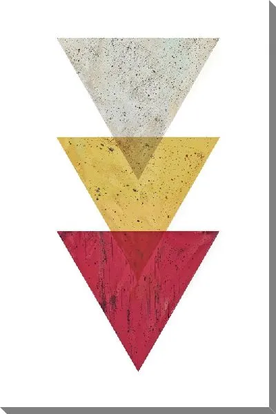 Картина маслом Геометрические треугольники №39
