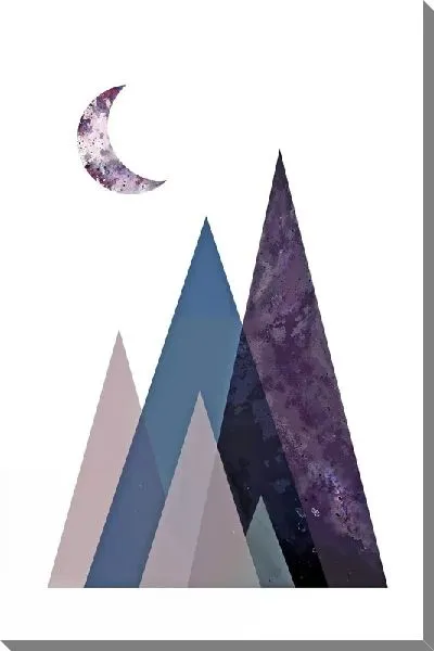 Картина маслом Геометрические треугольники №44