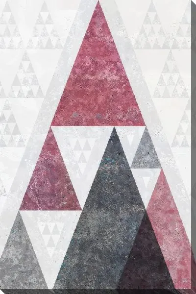 Картина маслом Геометрические треугольники №50