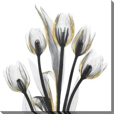 Картина маслом Полупрозрачные тюльпаны №2