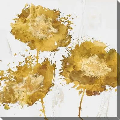 Картина маслом Три золотых цветка