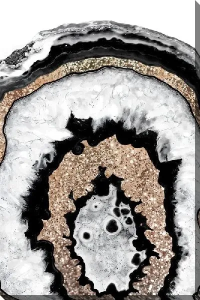 Картина маслом Текстурный срез камня