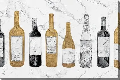 Картина маслом Винный натюрморт с бутылками