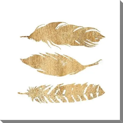 Картина маслом Три золотых пера